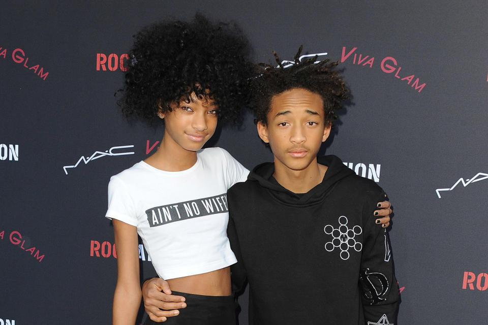 Sixteen-year-old Jaden is a budding actor and recently attended his prom <a href="http://www.buzzfeed.com/kevinsmith/jaden-smith-was-batman-at-the-prom#.ygAD1q2aE" target="_blank">decked out in a Batman suit</a>. Willow, who is 14, is currently working on her music career.
