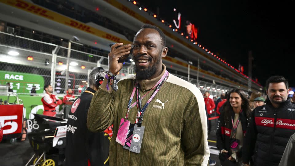 Celebrities, including Usain Bolt, were out in force in Las Vegas. - Angela Weiss/AFP/Getty Images
