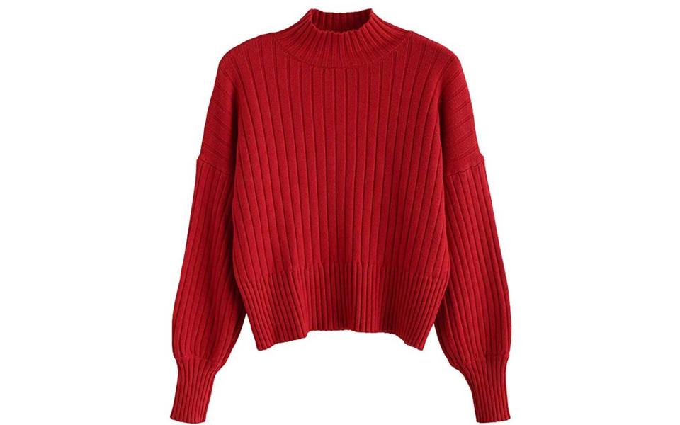 Zaful Women's Mock Turtleneck Sweater