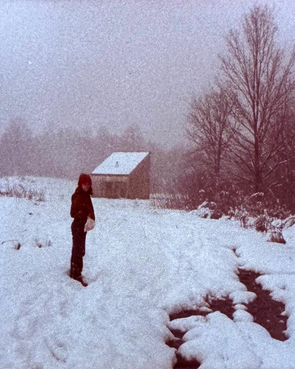 An archival photo of the cabin. Courtesy of Eliza Gran