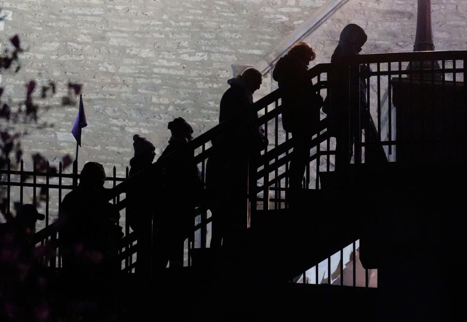 The praying the steps tradition in Mount Adams has taken place for more than 160 years.