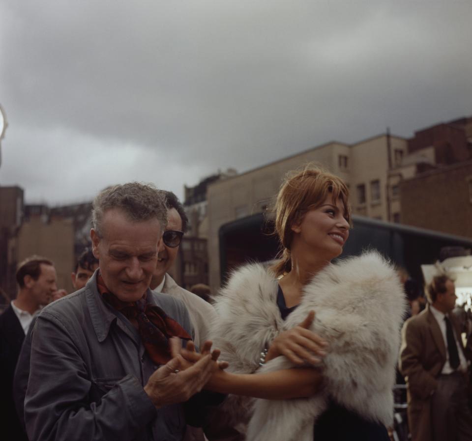 Loren with English director Anthony Asquith on the set of ‘The Millionairess’ in 1960Getty Images