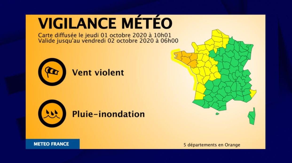 La vigilance orange lancée par Météo-France - Météo/France 