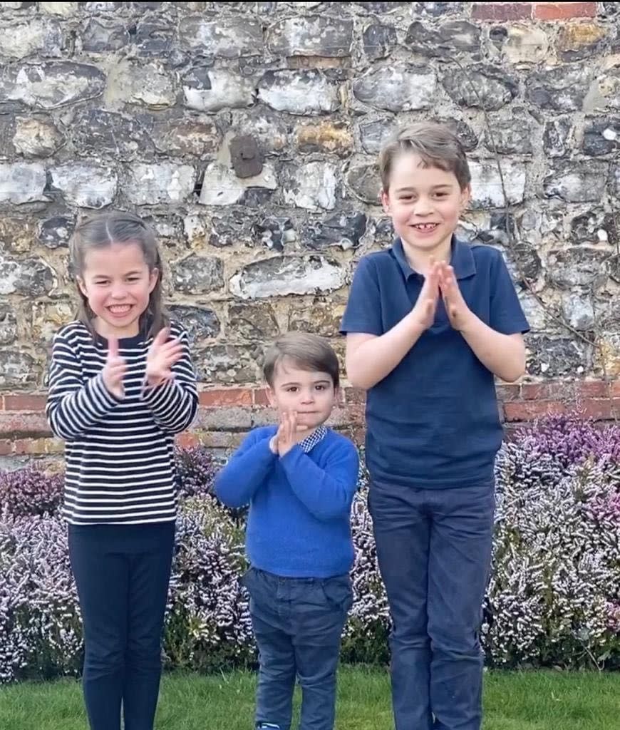 <p>The three royal siblings <a href="https://www.townandcountrymag.com/society/tradition/a31945537/prince-george-princess-charlotte-prince-nhs-coronavirus-clapping-video/" rel="nofollow noopener" target="_blank" data-ylk="slk:showed their appreciation;elm:context_link;itc:0;sec:content-canvas" class="link ">showed their appreciation</a> for National Health Services workers by participating in the Clap for our Carers initiative. Kensington Royal posted an adorable video of the trio clapping to thank everyone on the front lines of the novel coronavirus pandemic. </p>