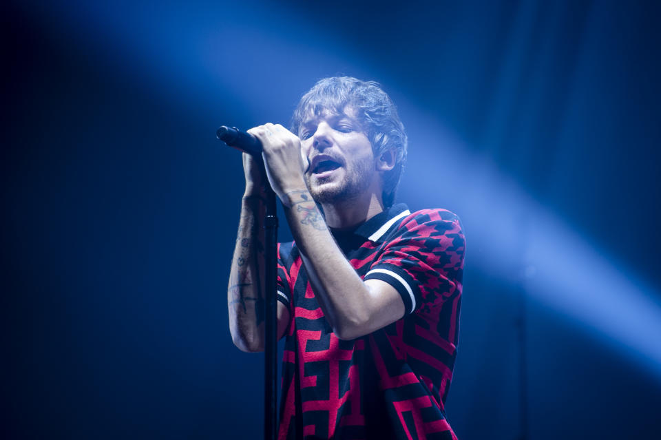 The British singer Louis Tomlinson ex One Direction performs in concert at the Milan Summer Festival. Milan (Italy), September 3rd, 2022 (Photo by Elena Di Vincenzo/Archivio Elena Di Vincenzo/Mondadori Portfolio via Getty Images)