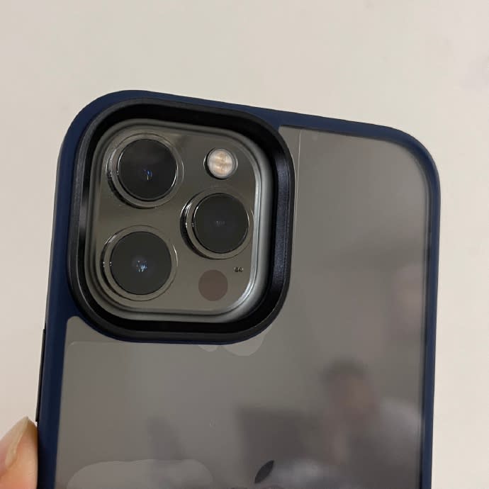 iPhone 12 Pro Max in an iPhone 13 Pro Max case. - Credit: Weibo