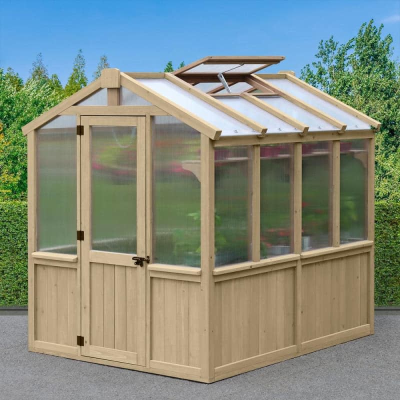 Yardistry Meridian 6.7 ft. x 7.8 ft. Garden Plant Greenhouse