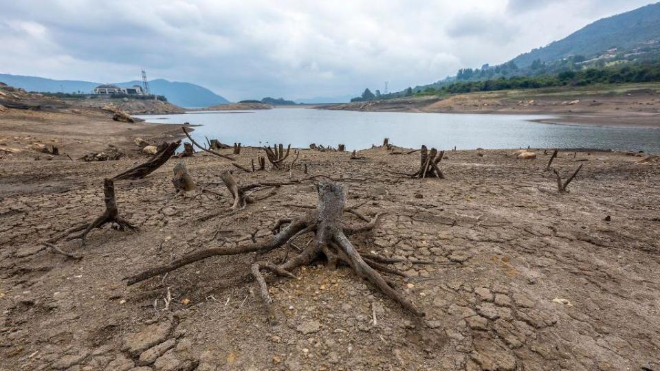 Vista del Embalse San Rafael en marzo de 2024.