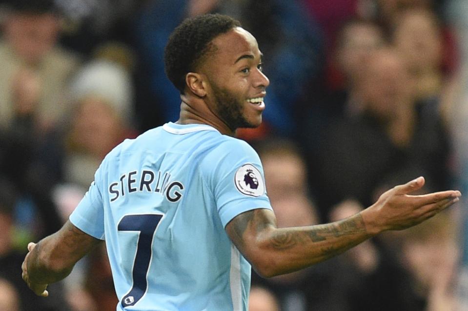 Manchester City forward Raheem Sterling has enjoyed a prolific season for the club (AFP Photo/Oli SCARFF )