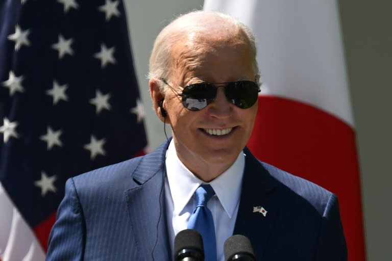 El presidente de Estados Unidos, Joe Biden, el 10 de abril de 2024 en la Casa Blanca, en Washington (Andrew Cabellero-Reynolds)