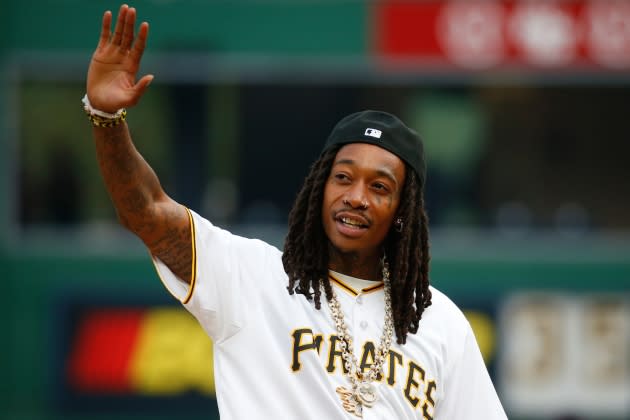 Wiz-Khalifa-Pirates-First-Pitch - Credit: Justin K. Aller/Getty Images