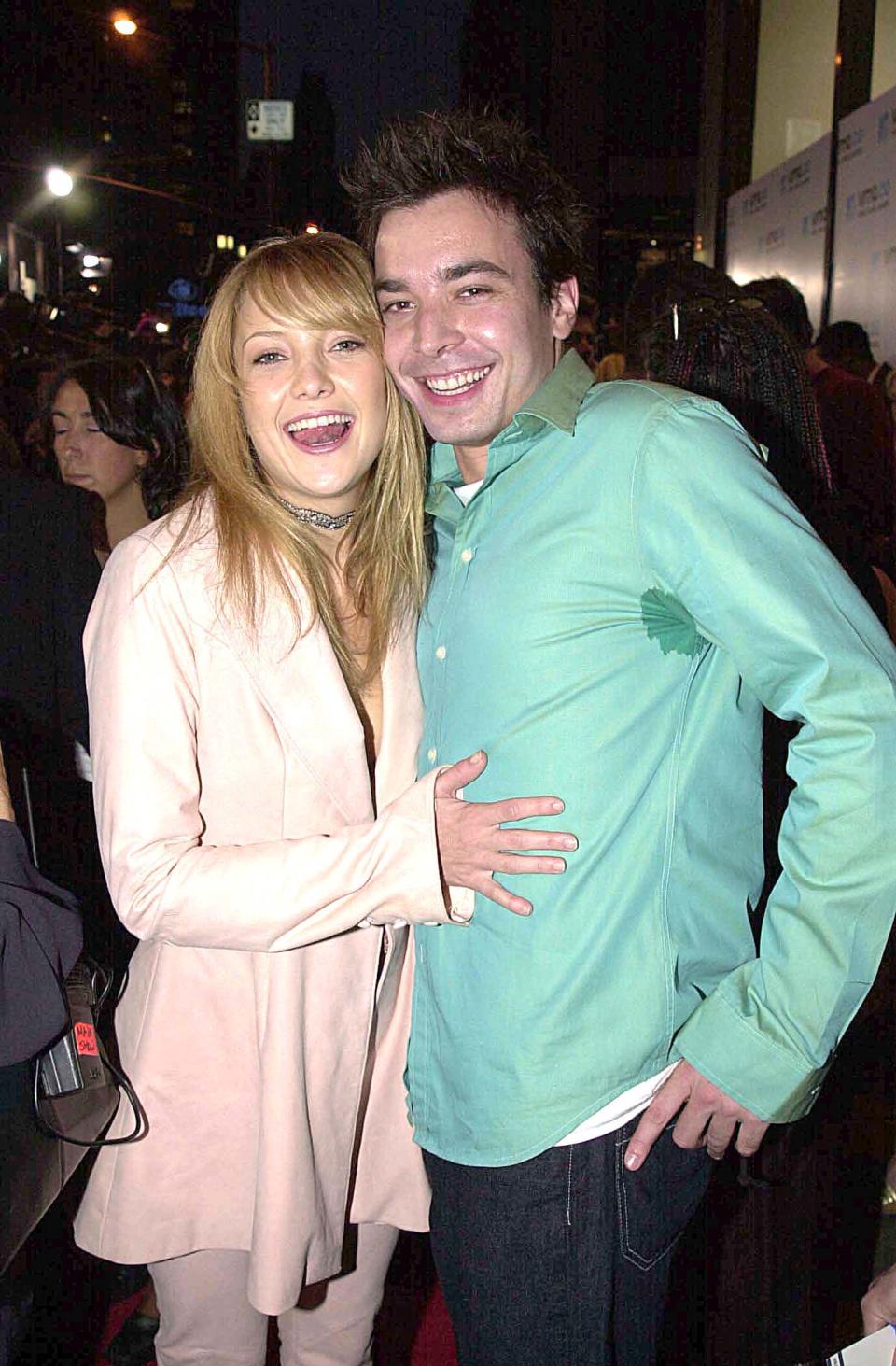 Kate Hudson and Jimmy Fallon during 2000 MTV Video Music Awards at Radio City Music Hall in New York City, New York, United States. (Photo by Jeff Kravitz/FilmMagic, Inc)