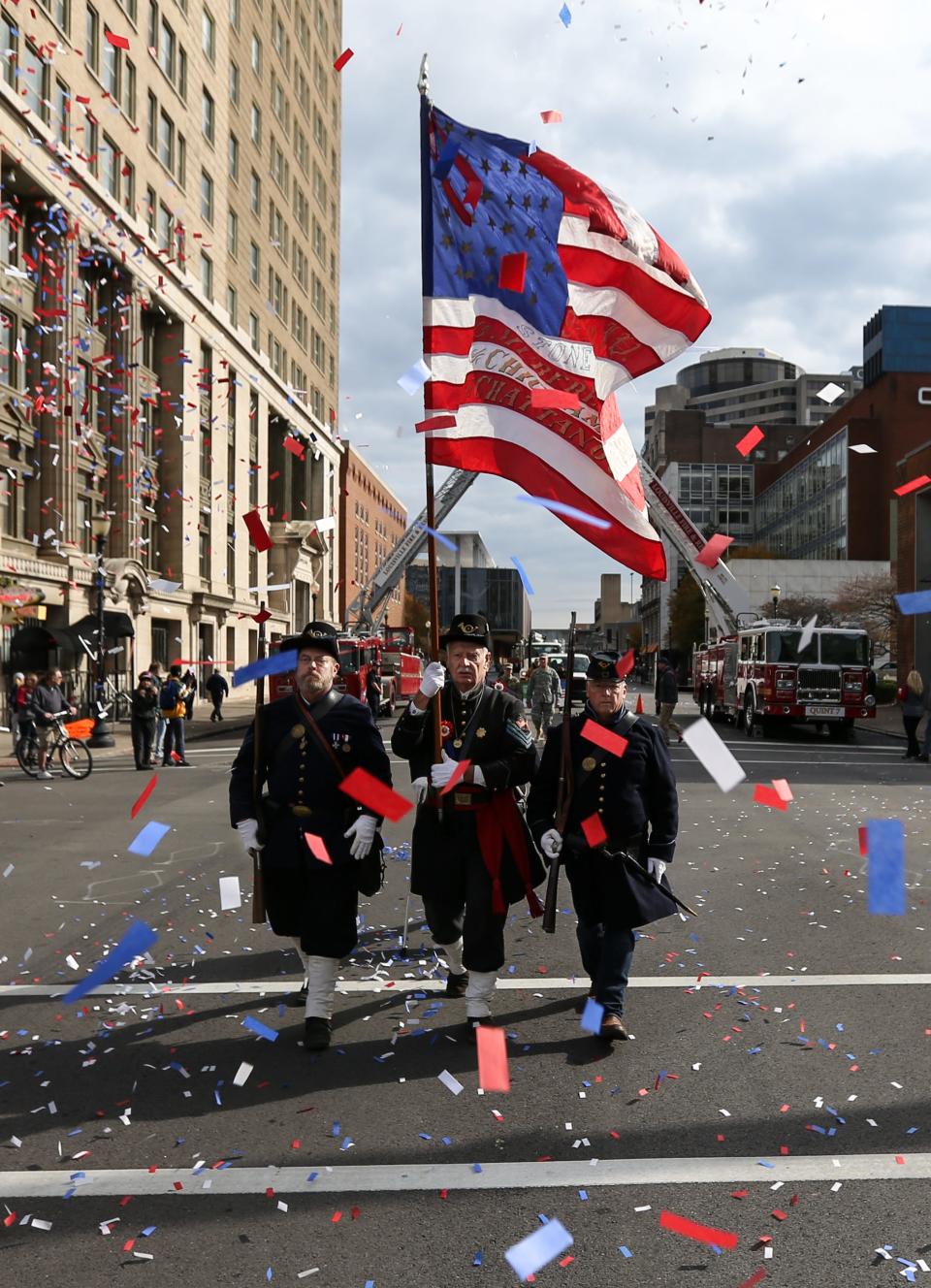 The Veterans Day parade in downtown Louisville on Nov. 11, 2019 