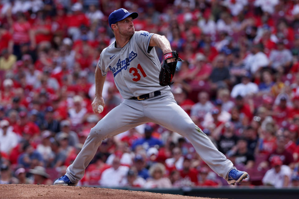 洛杉磯道奇強投Max Scherzer。（Photo by Dylan Buell/Getty Images）