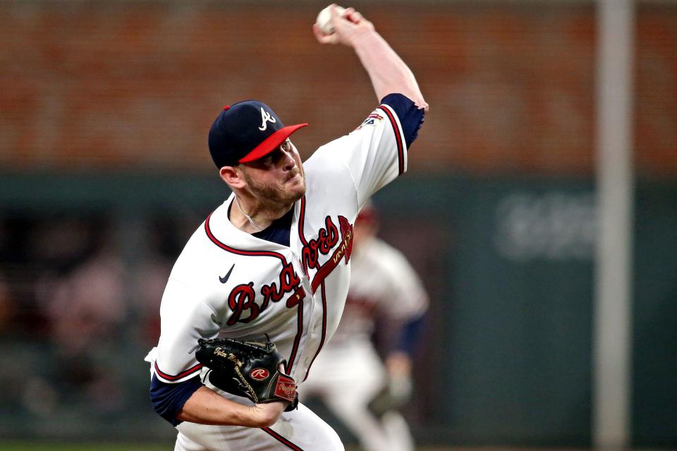 Braves reliever Tyler Matzek has been a force in the playoffs, striking out four in two spotless innings in the win that sent them to World Series.