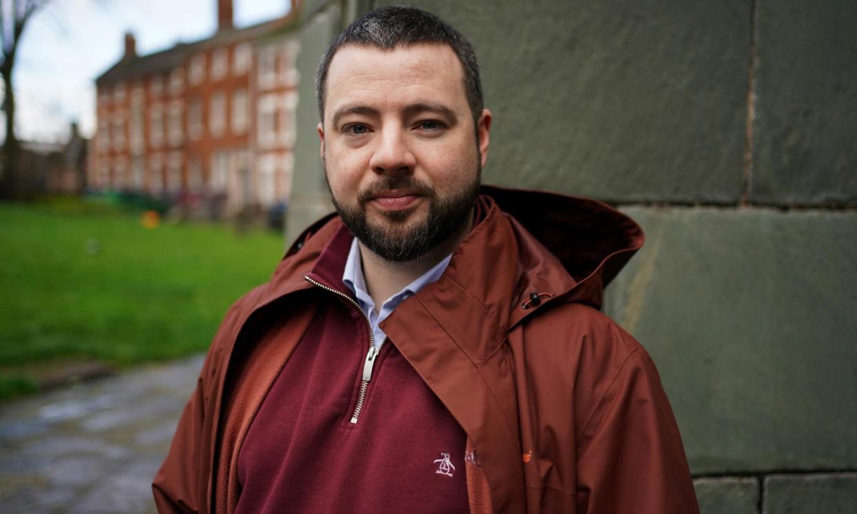 <span>Jason Evans, founder of the Factor 8 campaign group, lost his father in 1993 after he contracted HIV and hepatitis C from contaminated blood.</span><span>Photograph: Jacob King/PA</span>