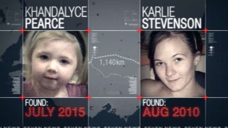 A man whom Karlie knew has been charged for her murder, authorities are still searching for her daughter's killer. Photo: 7 News