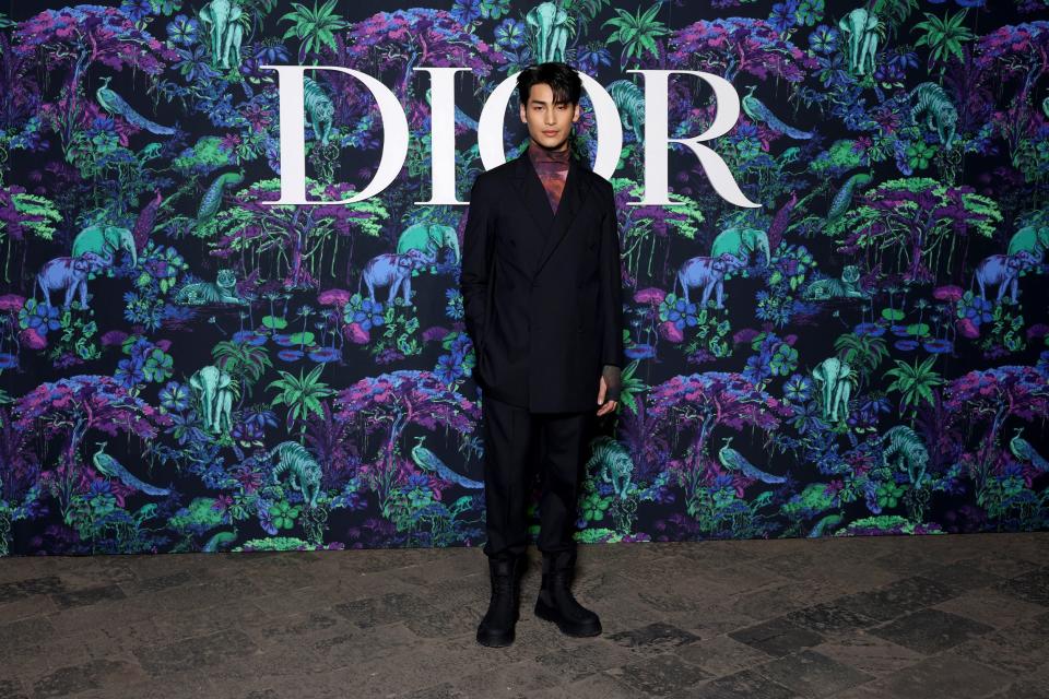 UMBAI, INDIA - MARCH 30: Nattawin Wattanagitiphat (Apo) attended the Christian Dior Womenswear Fall 2023 show at the Gateway of India monument on March 30, 2023 in Mumbai, India. (Photo by Pascal Le Segretain/Getty Images for Christian Dior)