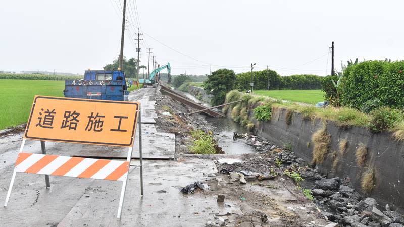 王惠美視察竹塘道路、二林排水工程　挹注6737萬改善