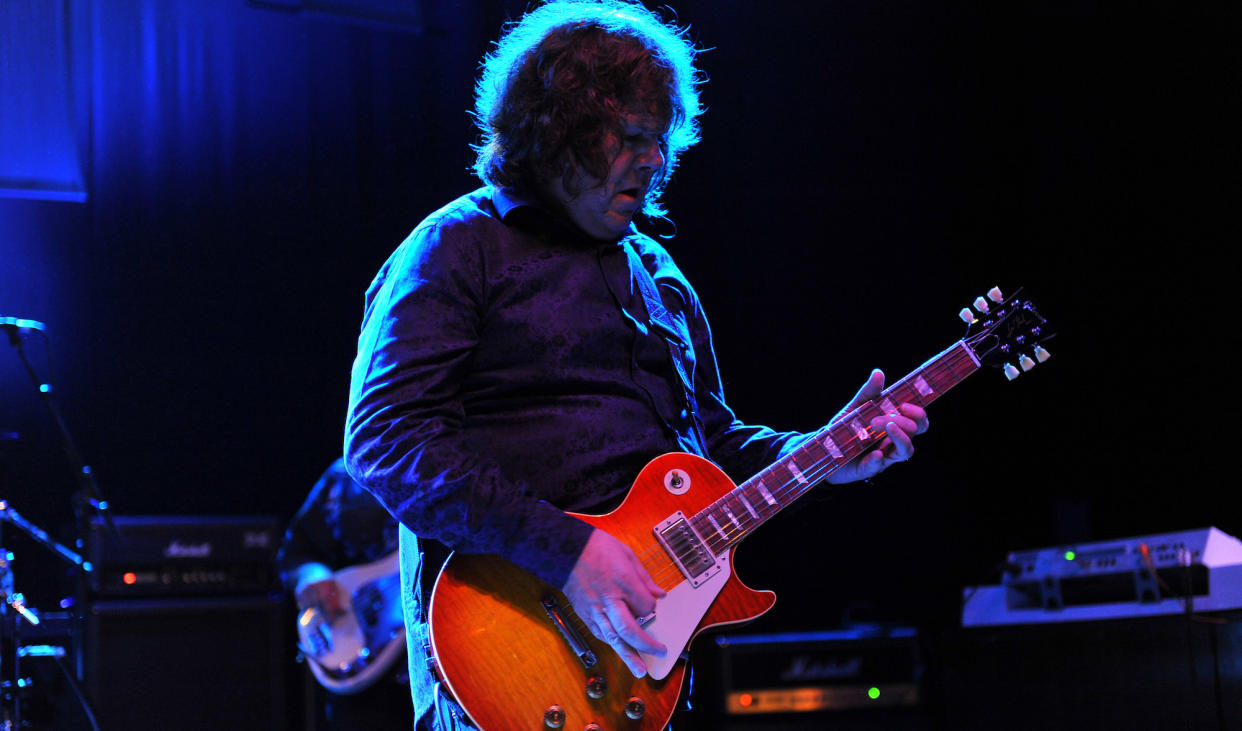  Gary Moore performs onstage at Shepherds Bush Empire in London on November 1, 2009. 