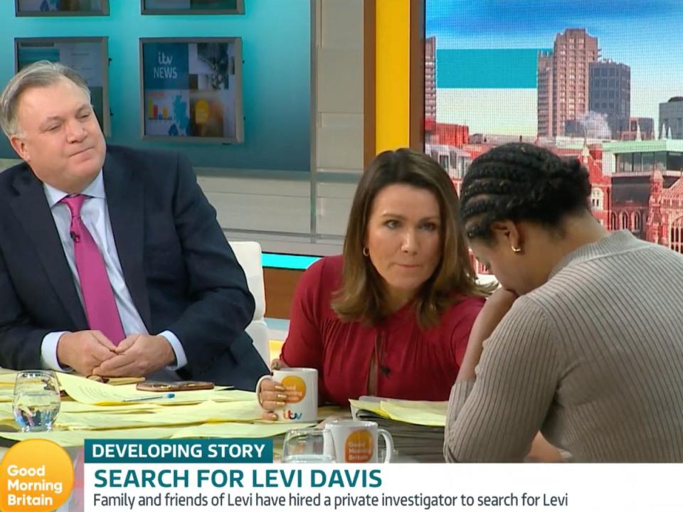 La madre de Levi Davis ha pedido a la gente y a la prensa que eviten publicar teorías de conspiración (ITV)