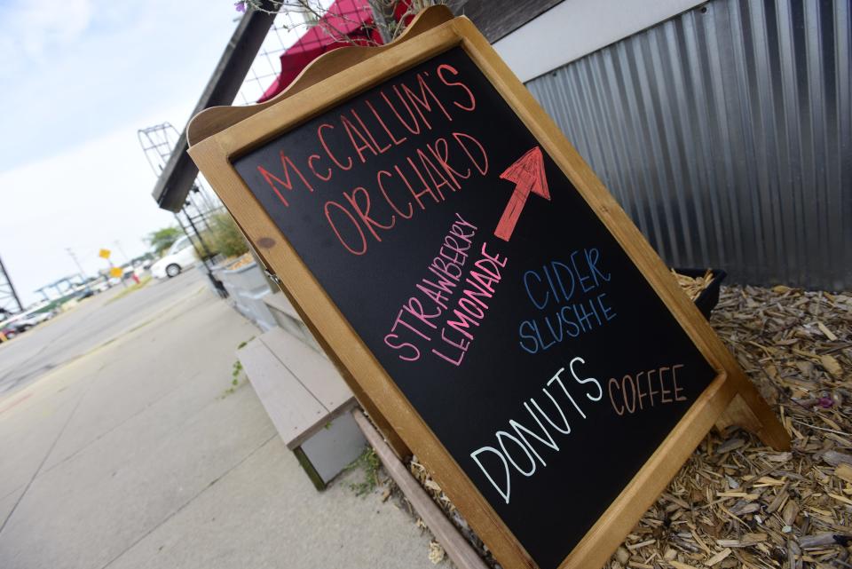 McCallum’s Orchard and Cider Mill at the pod at the Lot venue at Fourth and Water streets in downtown Port Huron on Friday, July 8, 2022.