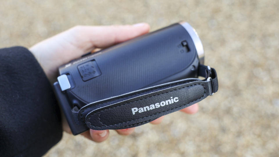 A side view of the Panasonic V180 camcorder