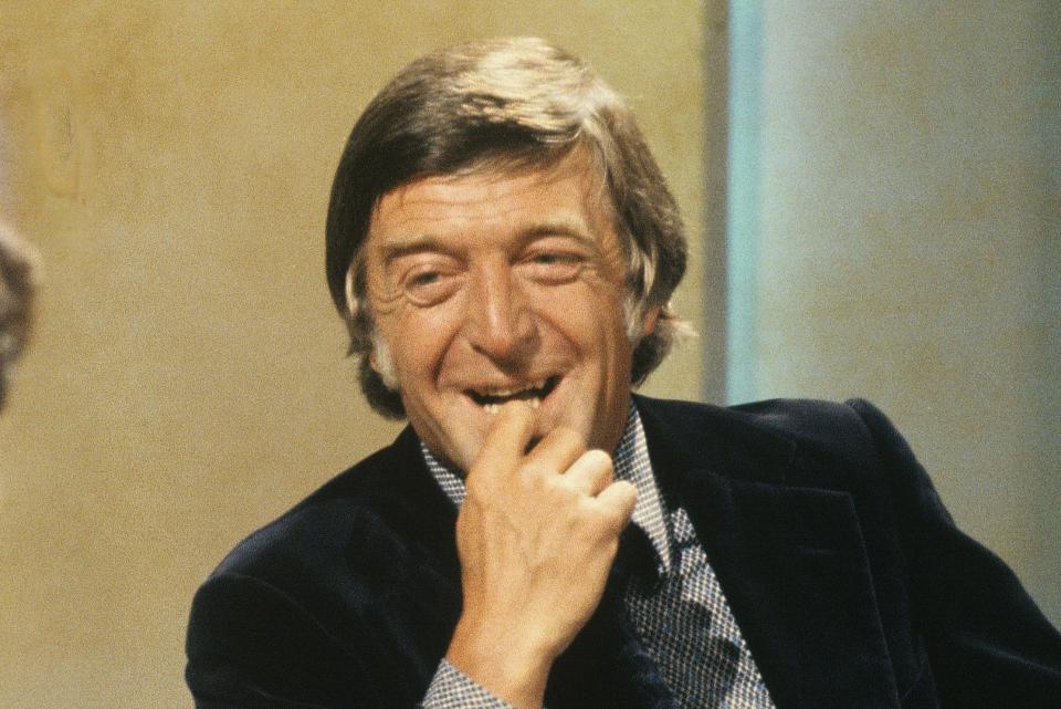 Michael Parkinson presents his ITV chat show in 1977 (ITV/Shutterstock)