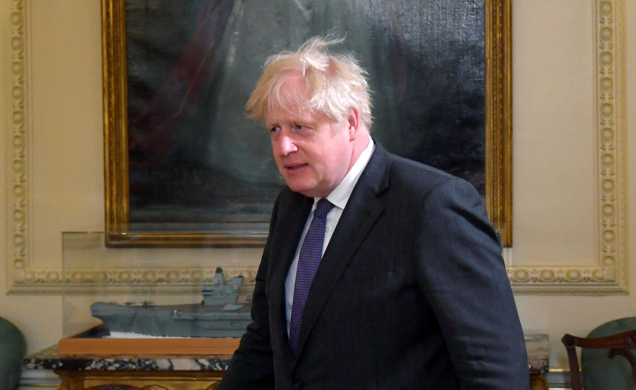 British prime minister <span class="caas-xray-inline-tooltip"><span class="caas-xray-inline caas-xray-entity caas-xray-pill rapid-nonanchor-lt" data-entity-id="Boris_Johnson" data-ylk="cid:Boris_Johnson;pos:1;elmt:wiki;sec:pill-inline-entity;elm:pill-inline-text;itc:1;cat:Politician;" tabindex="0" aria-haspopup="dialog"><a href="https://search.yahoo.com/search?p=Boris%20Johnson" data-i13n="cid:Boris_Johnson;pos:1;elmt:wiki;sec:pill-inline-entity;elm:pill-inline-text;itc:1;cat:Politician;" tabindex="-1" data-ylk="slk:Boris Johnson;cid:Boris_Johnson;pos:1;elmt:wiki;sec:pill-inline-entity;elm:pill-inline-text;itc:1;cat:Politician;" class="link ">Boris Johnson</a></span></span>, currently the target of his former aide <span class="caas-xray-inline-tooltip"><span class="caas-xray-inline caas-xray-entity caas-xray-pill rapid-nonanchor-lt" data-entity-id="Dominic_Cummings" data-ylk="cid:Dominic_Cummings;pos:2;elmt:wiki;sec:pill-inline-entity;elm:pill-inline-text;itc:1;cat:OfficeHolder;" tabindex="0" aria-haspopup="dialog"><a href="https://search.yahoo.com/search?p=Dominic%20Cummings" data-i13n="cid:Dominic_Cummings;pos:2;elmt:wiki;sec:pill-inline-entity;elm:pill-inline-text;itc:1;cat:OfficeHolder;" tabindex="-1" data-ylk="slk:Dominic Cummings;cid:Dominic_Cummings;pos:2;elmt:wiki;sec:pill-inline-entity;elm:pill-inline-text;itc:1;cat:OfficeHolder;" class="link ">Dominic Cummings</a></span></span> who has levelled a serious of allegations against him over his conduct in the office. Photo: Toby Melville/WPA/Getty Images