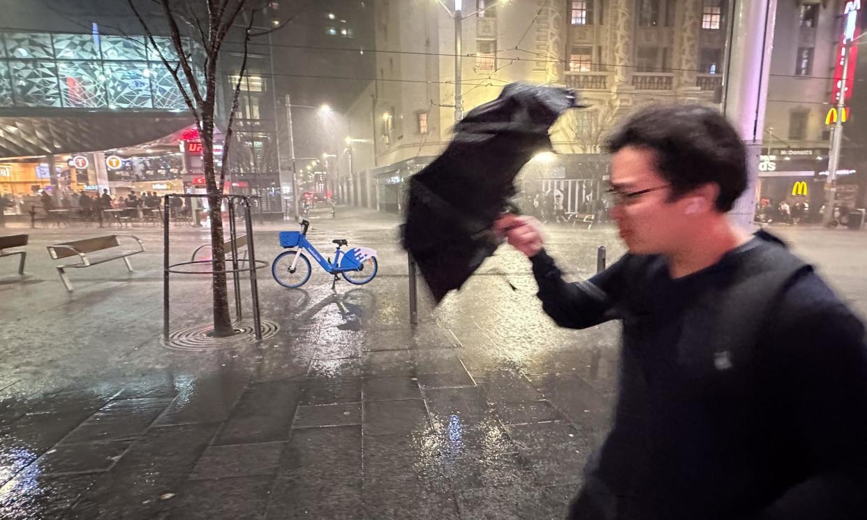 <span>A cold airmass is forecast to bring showery, windy weather across Tasmania’s east and snow at altitudes as low as 200m.</span><span>Photograph: REX/Shutterstock</span>