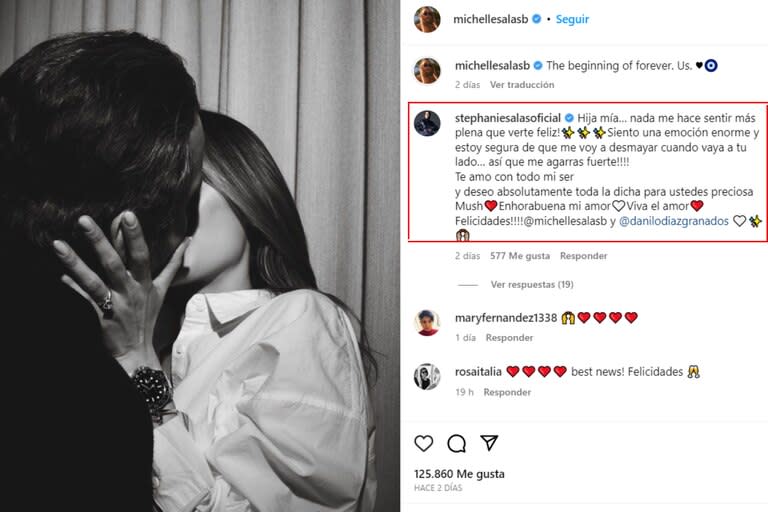 Stephanie Salas le dedicó un emotivo mensaje a su hija