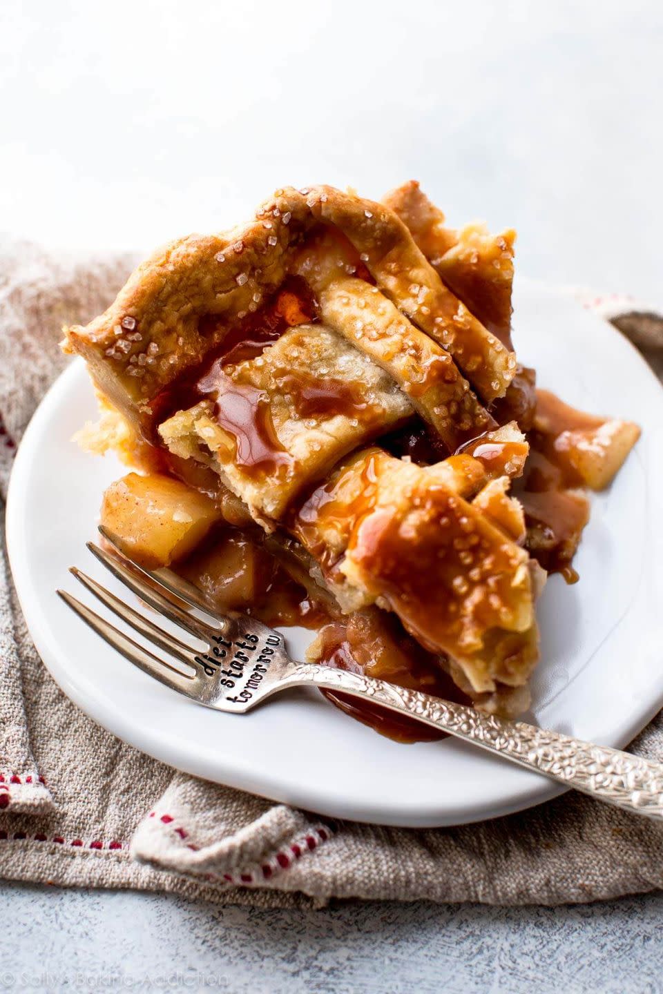 Caramel Pear Pie