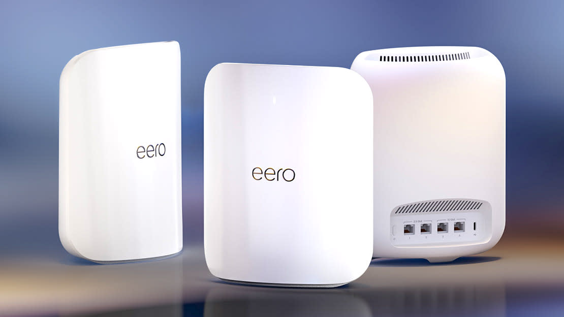  Eero Max 7 shown from different angles. 