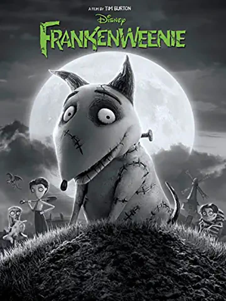 DVD cover of Frankenweenie (2012)