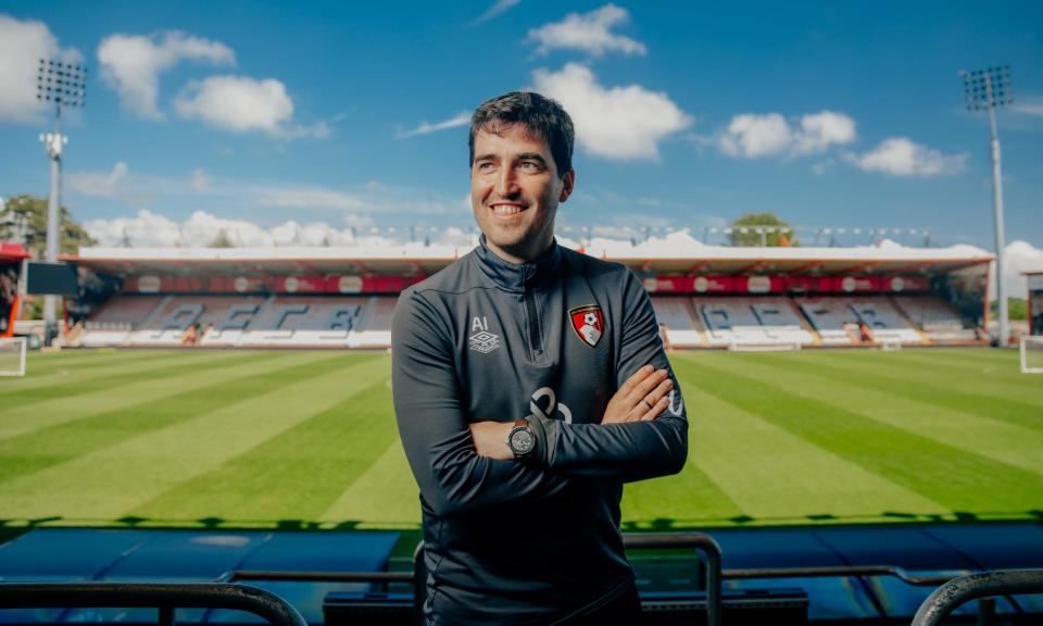 <span>Andoni Iraola says he enjoys coaching more than he did playing. ‘I think I suffer a little bit less.’</span><span>Photograph: Peter Flude/The Guardian</span>