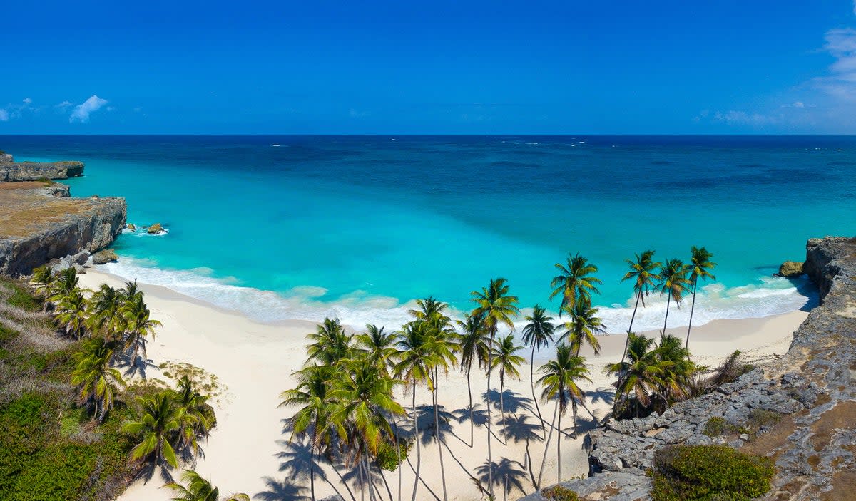 The white sands of Bottom Bay bless Barbados (Getty Images/iStockphoto)