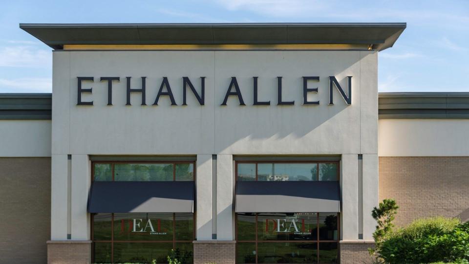 The Ethan Allen Furniture Store in Johnstown, Colorado.