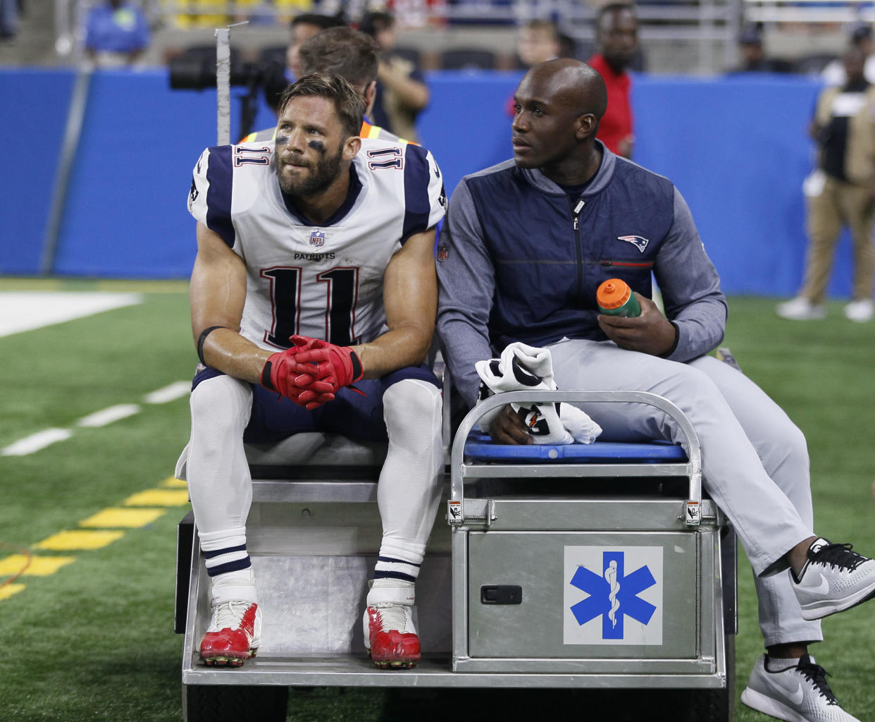 Julian Edelman's knee injury was perhaps the biggest injury in the NFL this preseason. (AP)