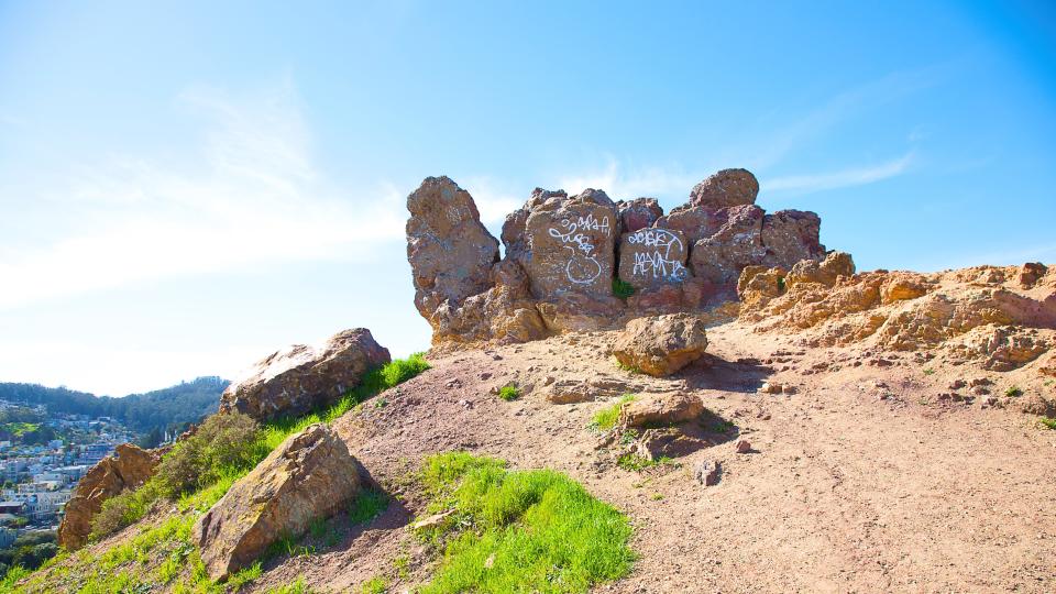 View of top of Corona Heights Park, San Francisco