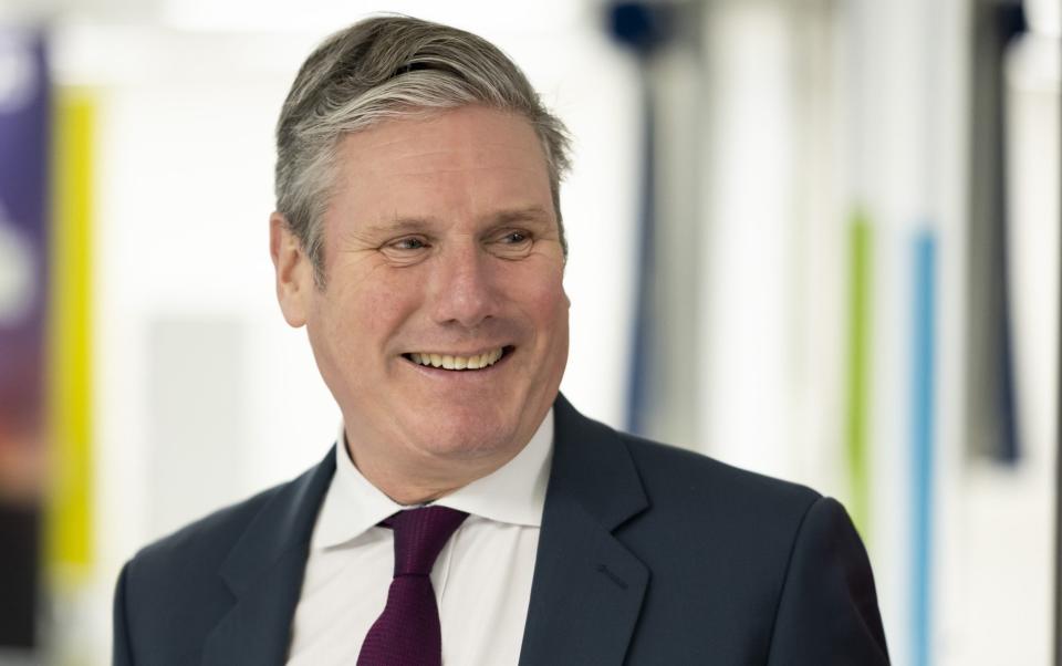 Sir Keir Starmer, the Labour leader, is pictured during a visit to a school in Bristol today - Matthew Horwood /Getty Images Europe 