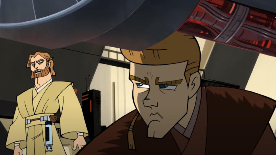 Obi-Wan and Anakin Skywalker on Star Wars: Clone Wars (2003)