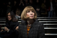 Vogue Editor in Chief Anna Wintour attends the Michael Kors Autumn/Winter 2013 collection during New York Fashion Week February 13, 2013. REUTERS/Andrew Kelly (UNITED STATES - Tags: FASHION) - RTR3DR1W