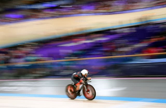 Daphne Schrager on a bike