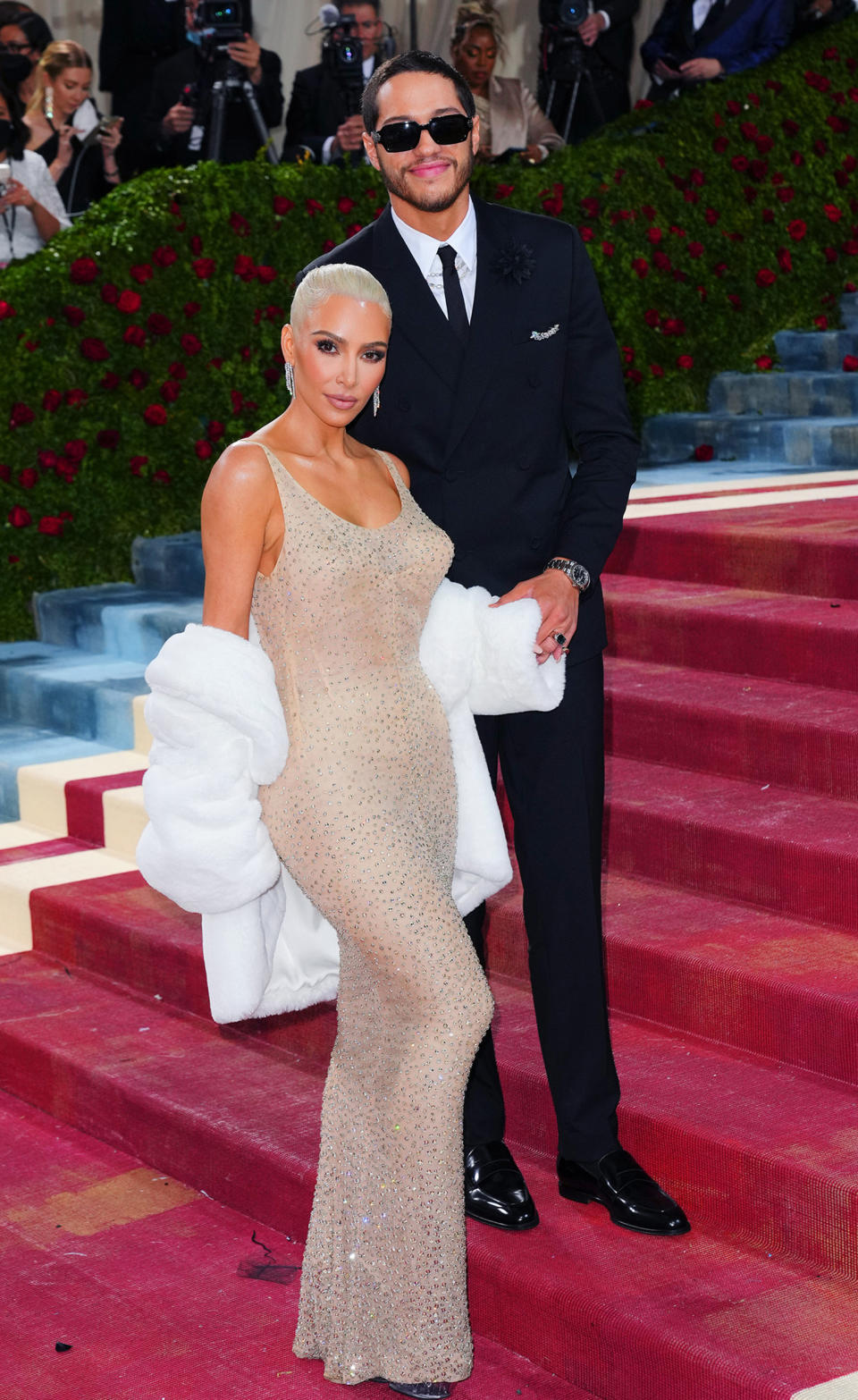 Kim Kardashian and Pete Davidson attend The 2022 Met Gala Celebrating 