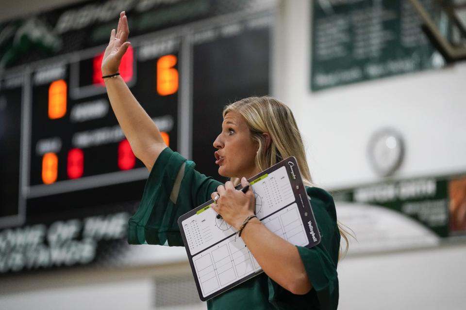 Bree Velazquez is the Northern Kentucky coach of the year after leading Bishop Brossart to its first 10th Region championship.