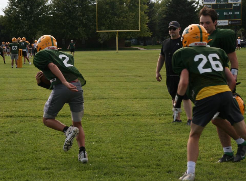 After a couple of weeks of practice, it's game time for the Roncalli High School football team. The Cavaliers open against rival Groton Friday night at 7 p.m. at Dacotah Bank Stadium on the campus of Northern State University.