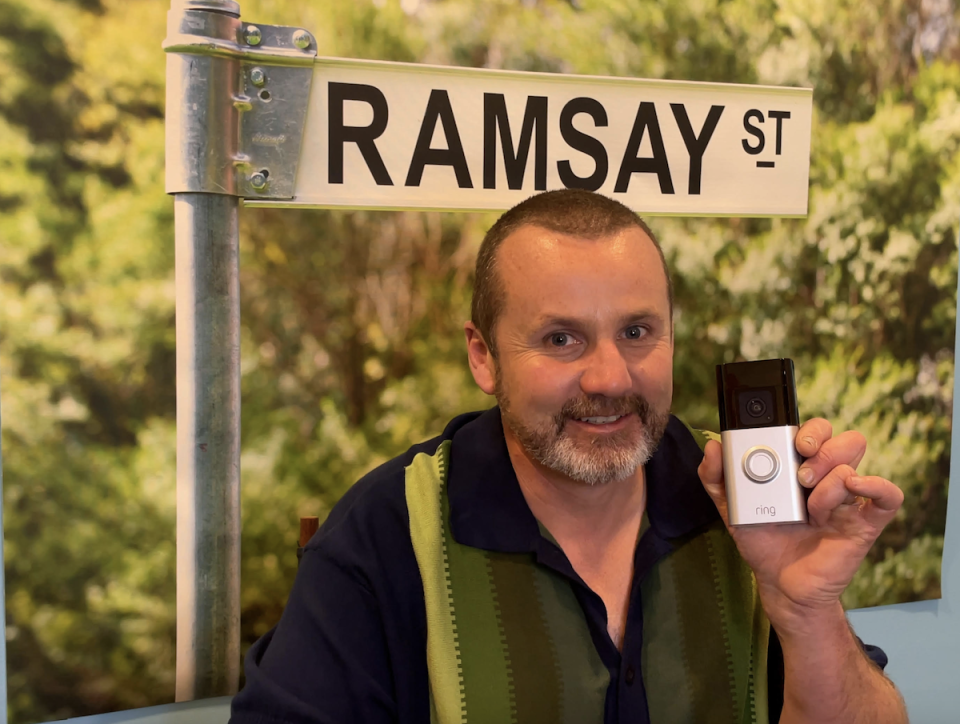 Ryan Moloney has teamed up with Ring for a Toadie doorbell 