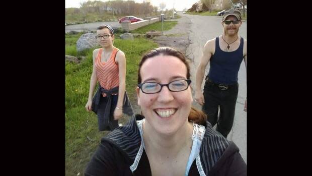 From left, Emily Tuck, Jolene Oliver and Aaron Tuck are shown in a family handout photo. The family from Portapique, N.S. were among the victims of the mass killing in Nova Scotia last year.  (Tammy Oliver-McCurdie/The Canadian Press - image credit)