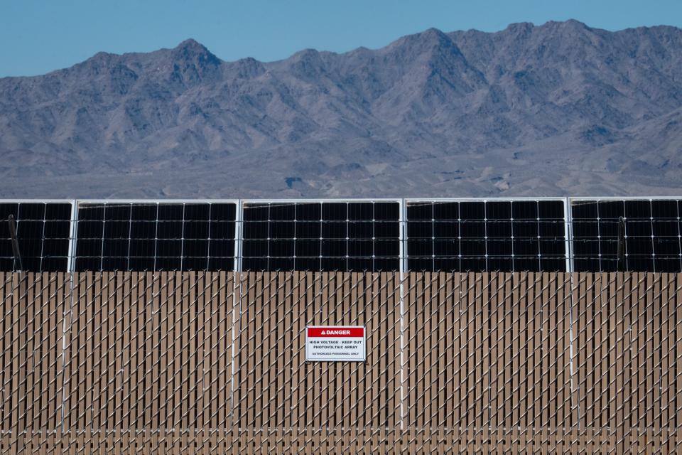 The Mohave Solar Energy Array, Feb. 13, 2024 in Fort Mohave.