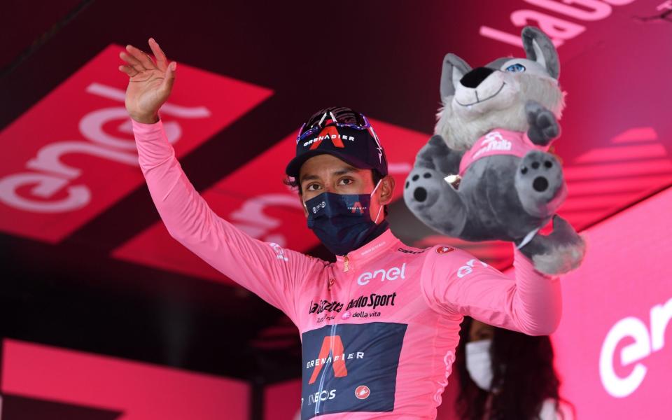 Egan Bernal - Giro d'Italia 2021: Egan Bernal takes hold of leader's pink jersey with first stage win - GETTY IMAGES